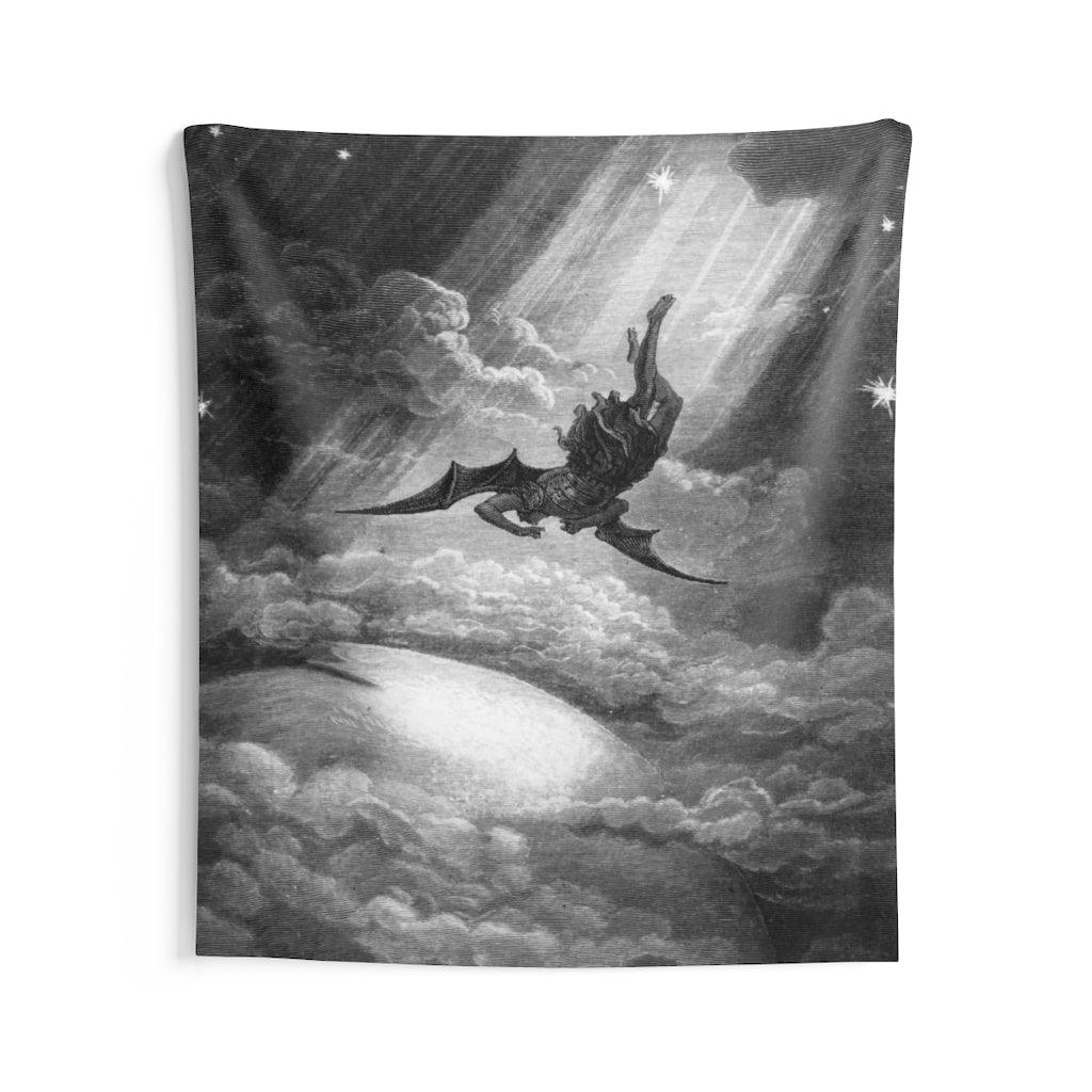 Gustave Dore Satan From Paradise Lost By John Milton Wall Tapestry - Art Unlimited