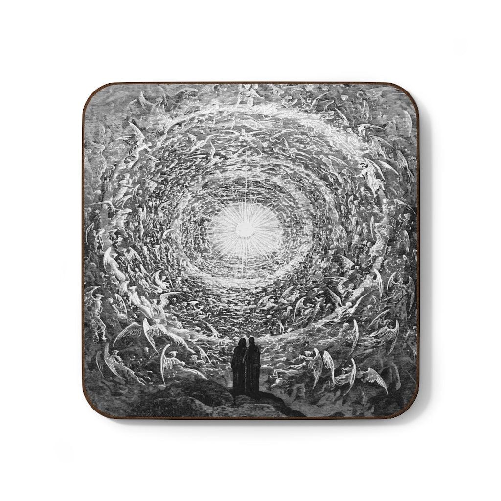 Gustave Dore - The White Rose Vision of The Empyrean Hardboard Back Coaster - Art Unlimited