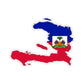 Haiti Outline Map Flag Sticker - Art Unlimited