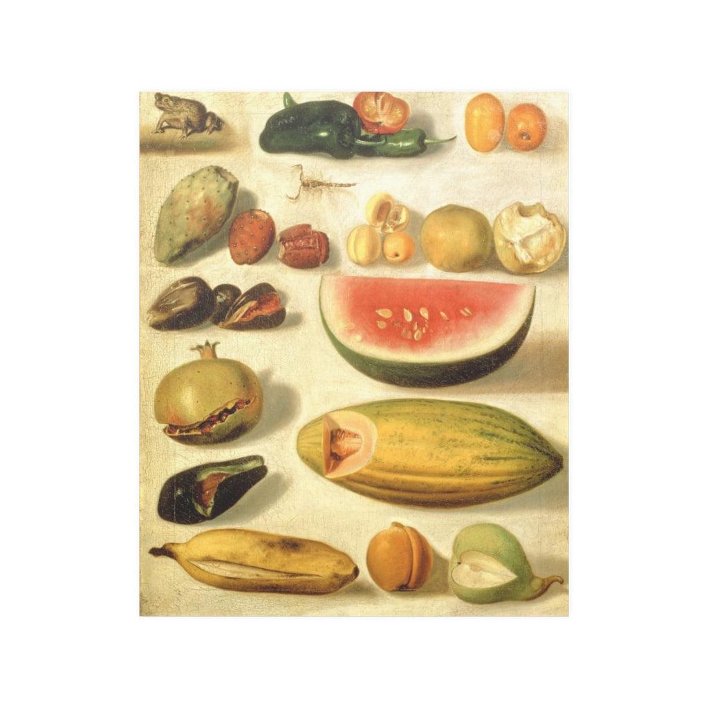 Hermenegildo Bustos - Still Life With Fruit 1874 Print Poster - Art Unlimited