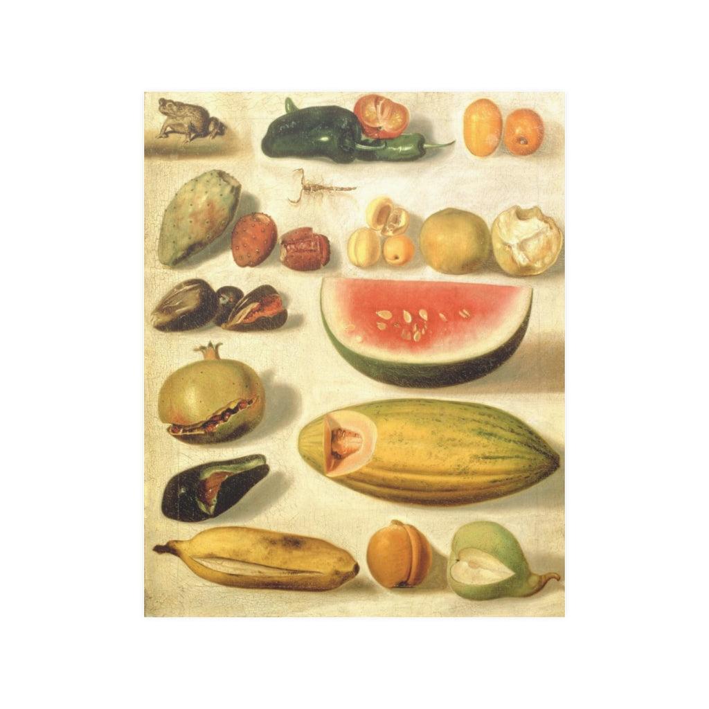 Hermenegildo Bustos - Still Life With Fruit 1874 Print Poster - Art Unlimited