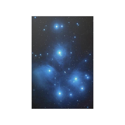 Hubble Telescope Pleiades Seven Sisters Star Cluster Print Poster - Art Unlimited