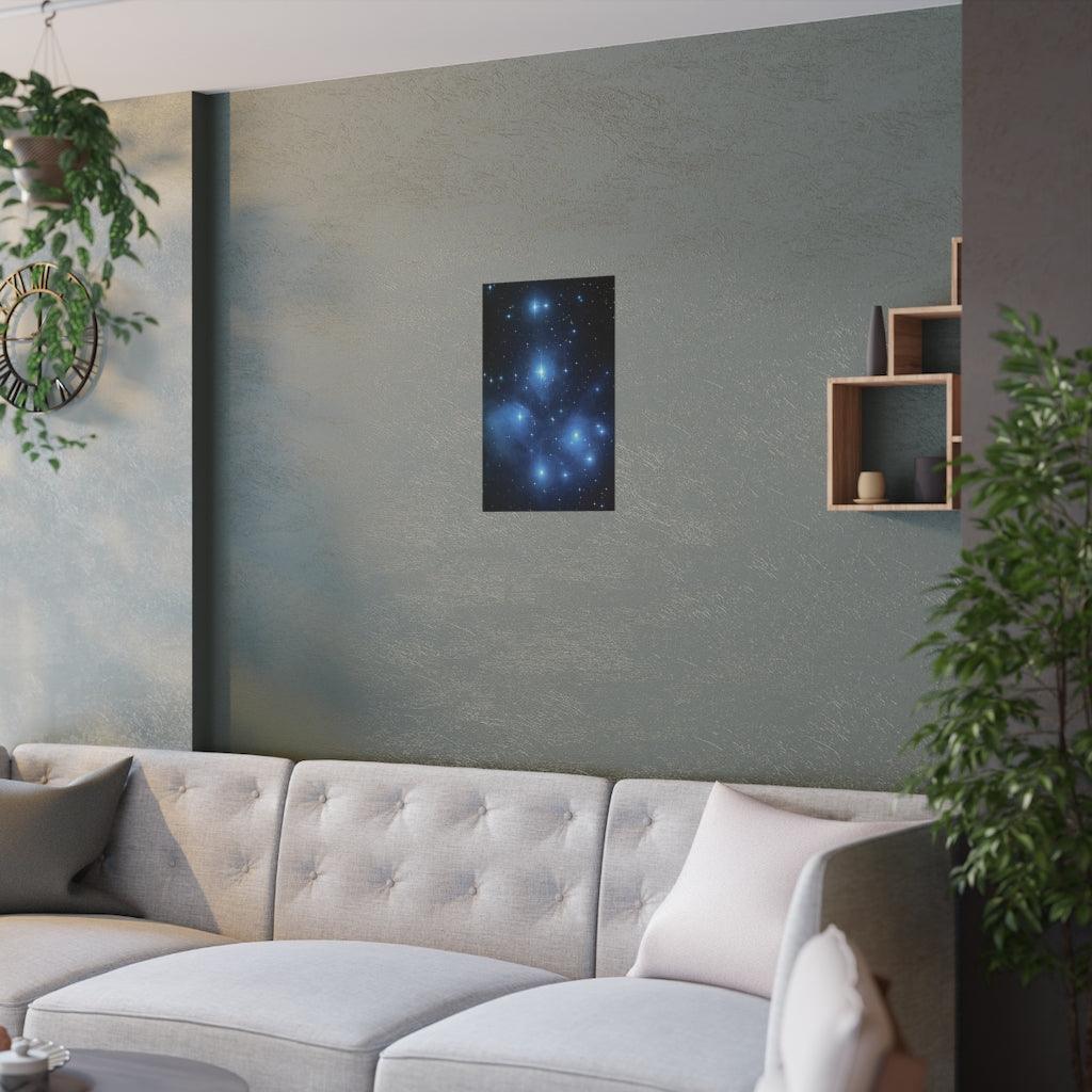 Hubble Telescope Pleiades Seven Sisters Star Cluster Print Poster - Art Unlimited