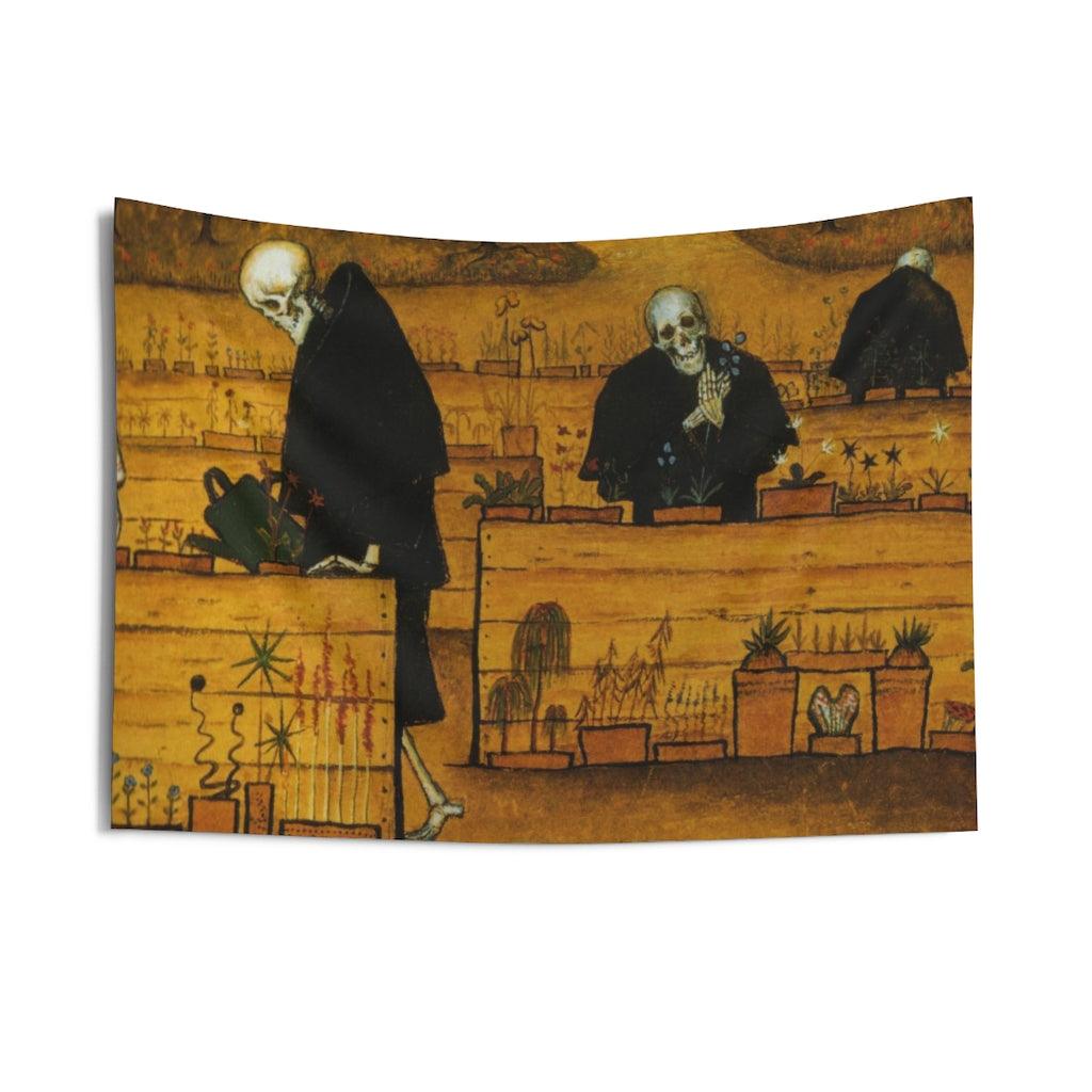 Hugo Simberg The Garden Of Death Wall Tapestry - Art Unlimited