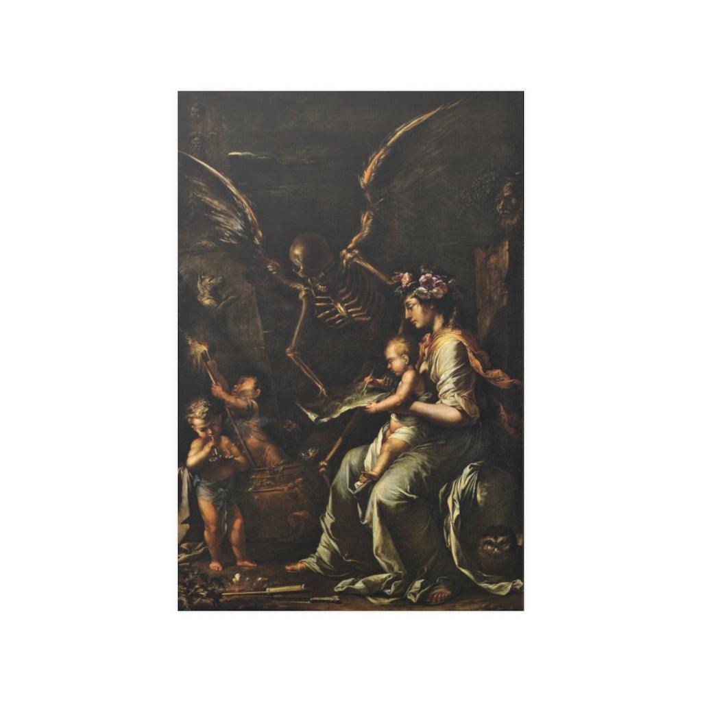 Human Frailty - Salvator Rosa 1656 Print Poster - Art Unlimited