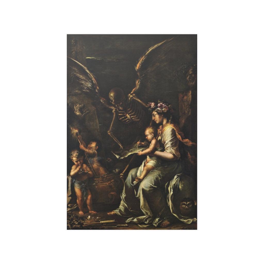 Human Frailty - Salvator Rosa 1656 Print Poster - Art Unlimited