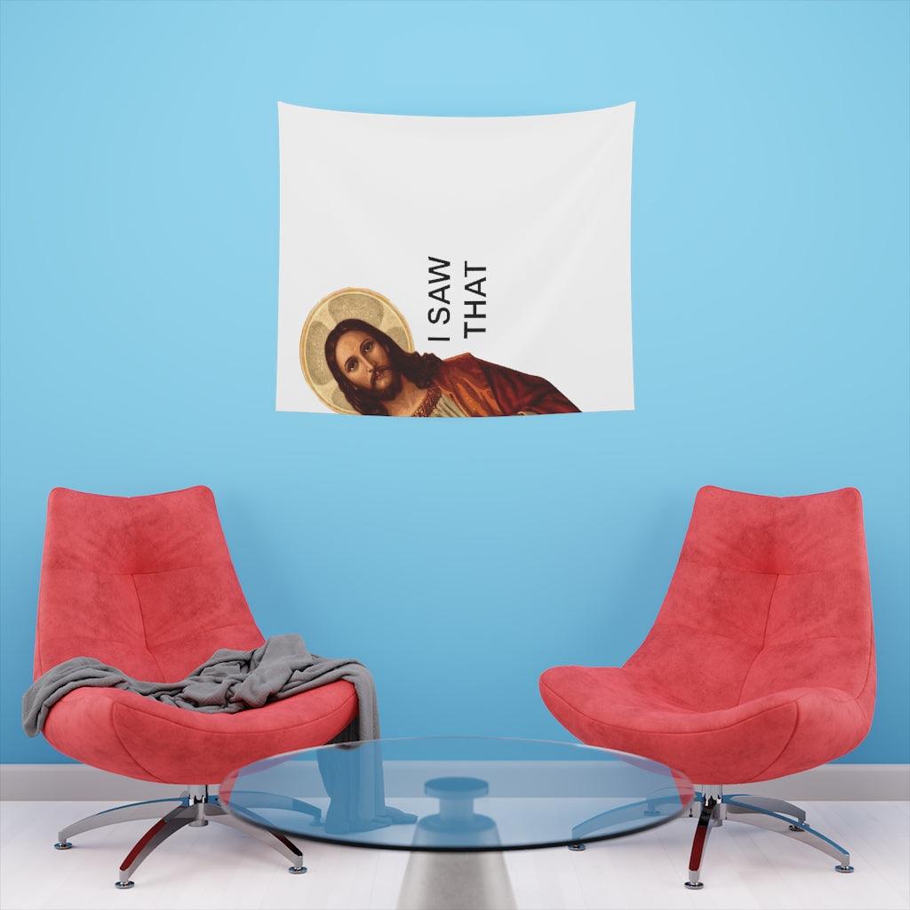 I Saw That Meme Jesus Wall Tapestry - Art Unlimited