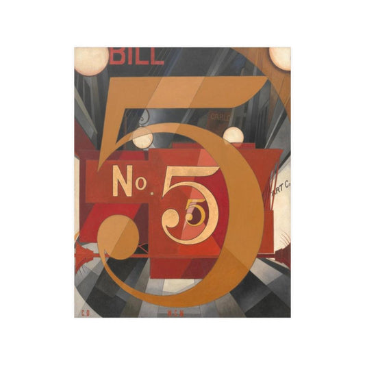 I Saw The Figure 5 In Gold - Charles Demuth Print Poster - Art Unlimited