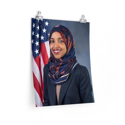 Ilhan Omar Portrait Print Poster - Art Unlimited