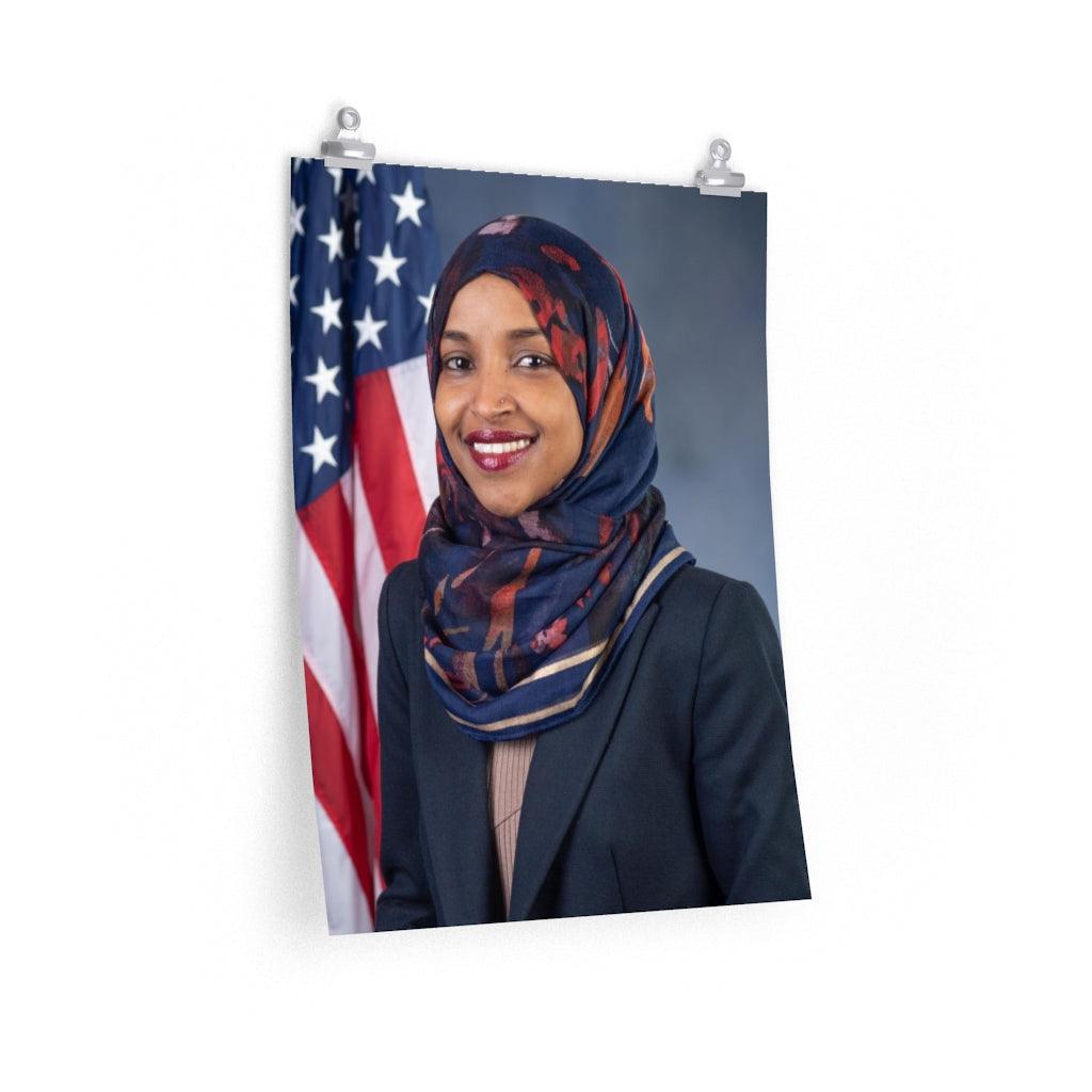 Ilhan Omar Portrait Print Poster - Art Unlimited