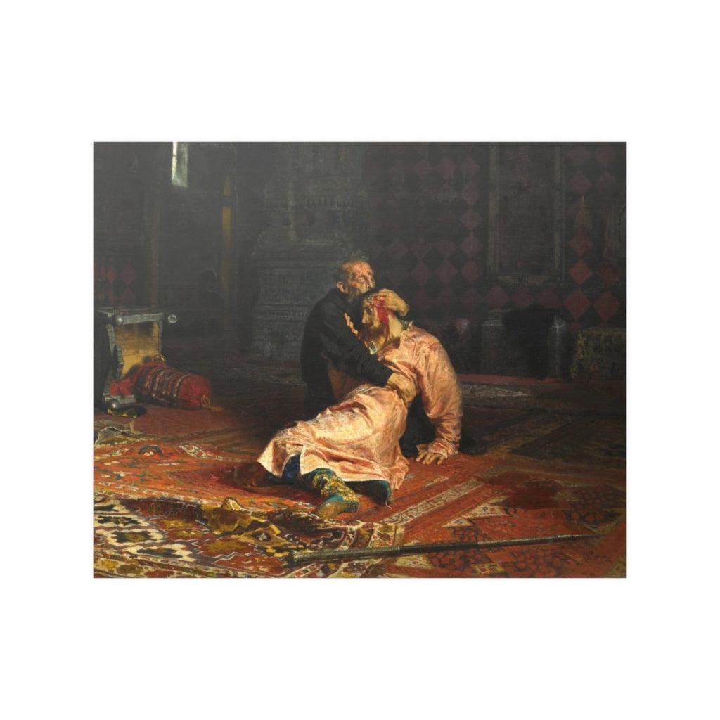 Ilya Repin - Ivan The Terrible And His Son Ivan Print Poster - Art Unlimited