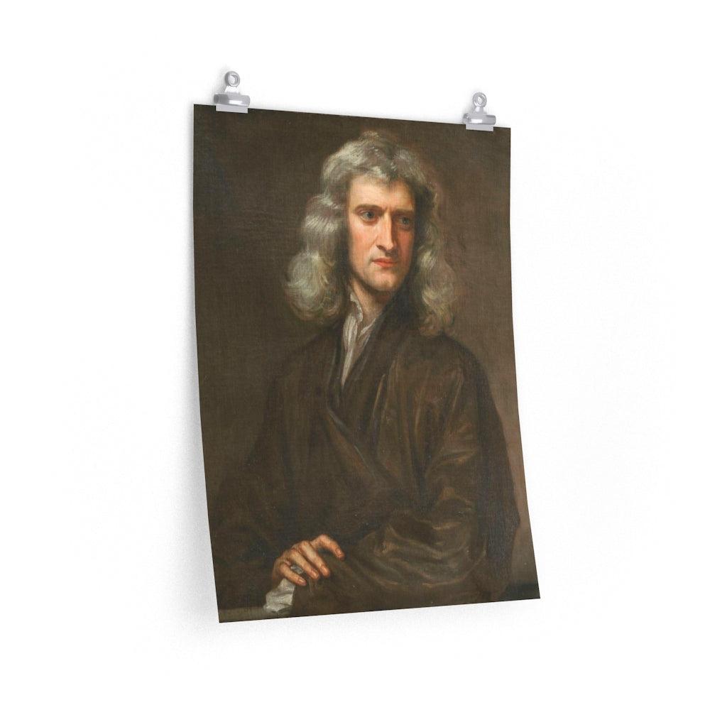 Isaac Newton Portrait Print Poster - Art Unlimited