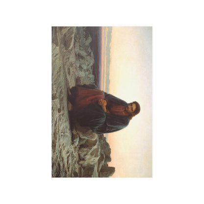 Ivan Nikolaevich Kramskoi - Christ in the Wilderness / Desert (1872) Print Poster - Art Unlimited