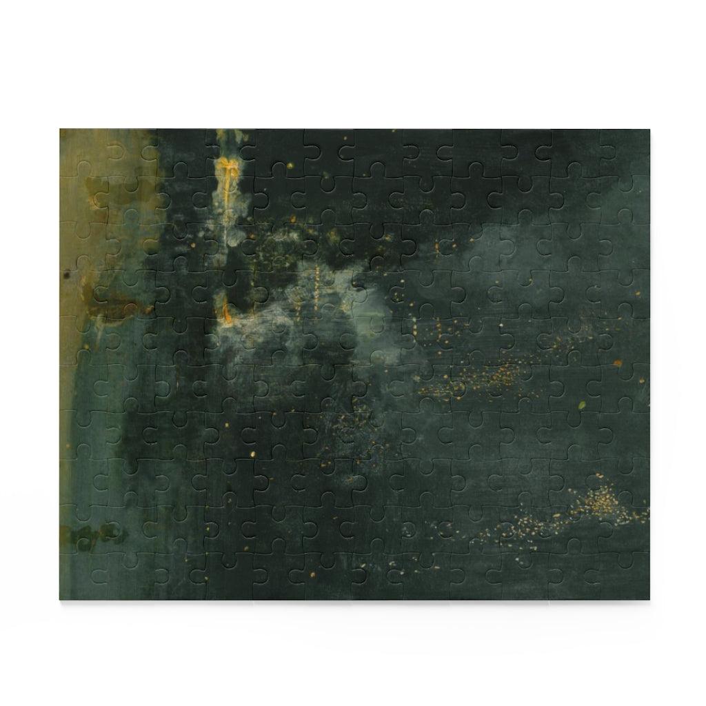 James Whistle - Nocturne In Black And Gold The Falling Rocket Puzzle - Art Unlimited