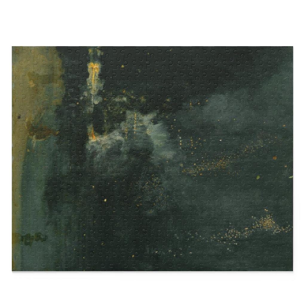 James Whistle - Nocturne In Black And Gold The Falling Rocket Puzzle - Art Unlimited