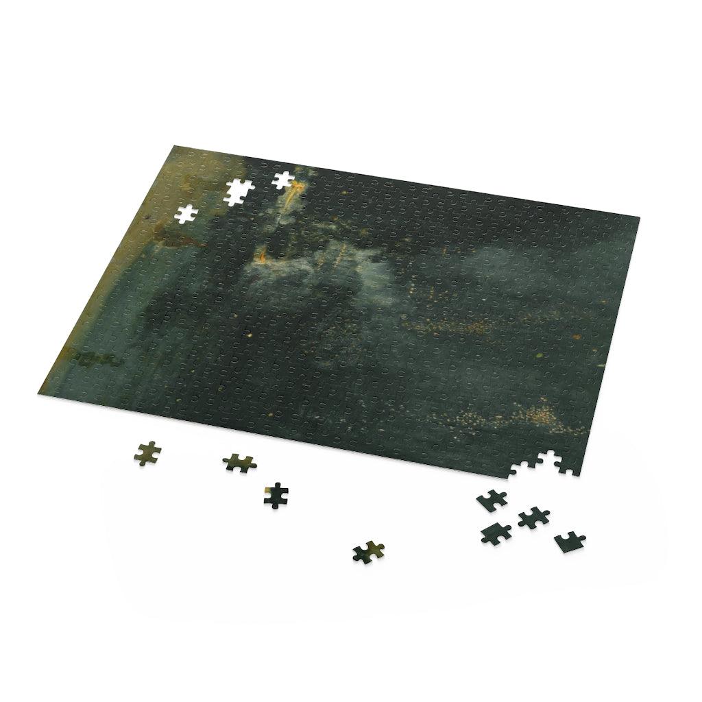 James Whistle - Nocturne In Black And Gold The Falling Rocket Puzzle - Art Unlimited