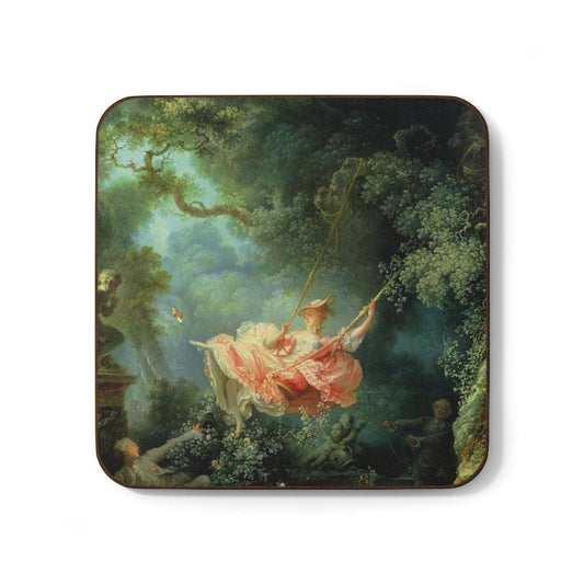 Jean Honore Fragonard - The Swing  Hardboard Back Coaster - Art Unlimited