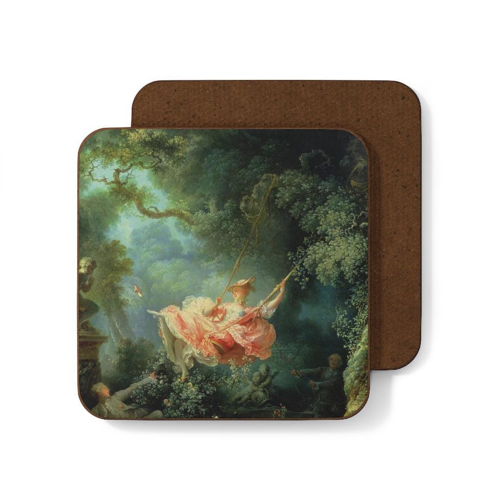 Jean Honore Fragonard - The Swing  Hardboard Back Coaster - Art Unlimited