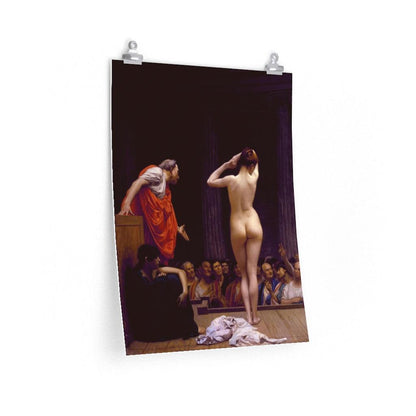 Jean Leon Gerome - Selling Slaves In Rome Print Poster - Art Unlimited