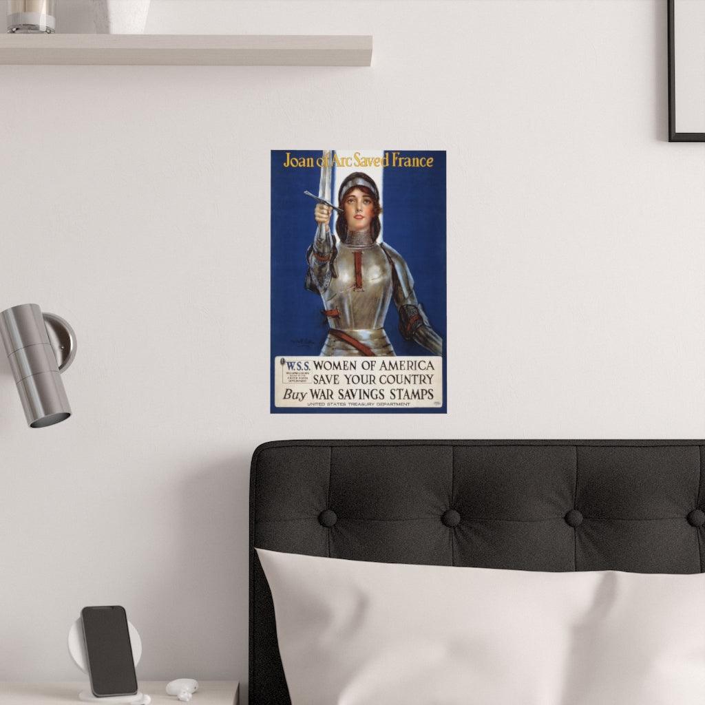 Joan Of Arc War Bonds Drive Print Poster - Art Unlimited