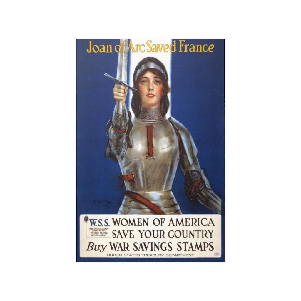 Joan Of Arc War Bonds Drive Print Poster - Art Unlimited