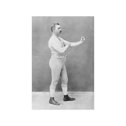 John L Sullivan Vintage Boxing 1898 Print Poster - Art Unlimited