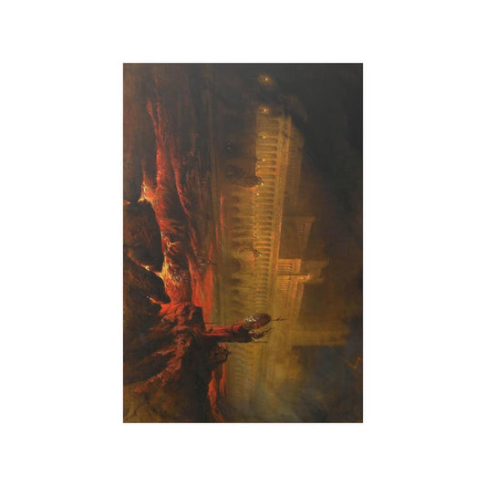 John Martin - Pandemonium Louvre 1841 Print Poster - Art Unlimited