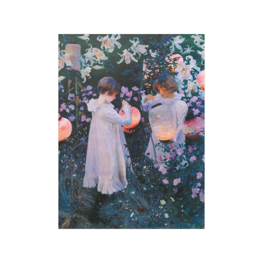 John Singer Sargent - Carnation Lily Rose Print Poster - Art Unlimited