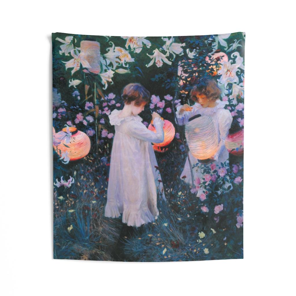 John Singer Sargent - Carnation Lily Rose Wall Tapestry - Art Unlimited