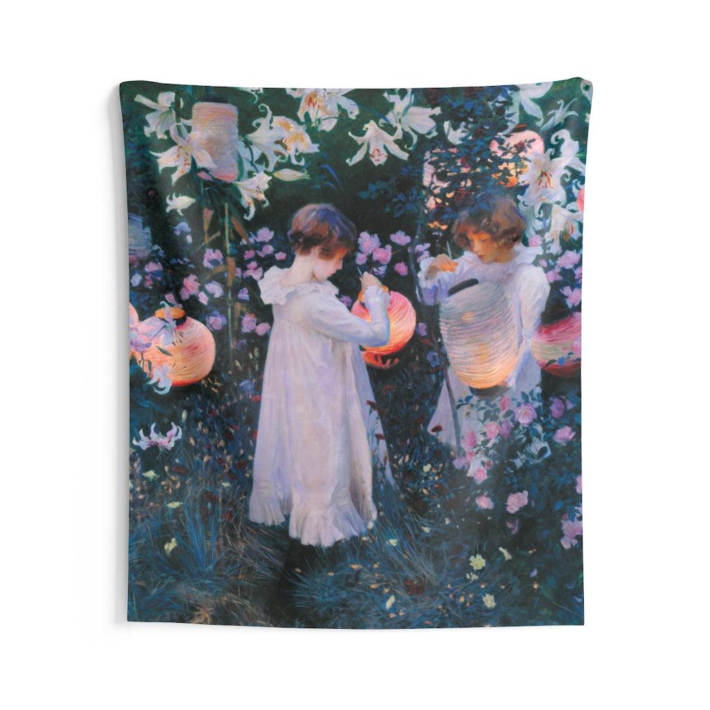 John Singer Sargent - Carnation Lily Rose Wall Tapestry - Art Unlimited