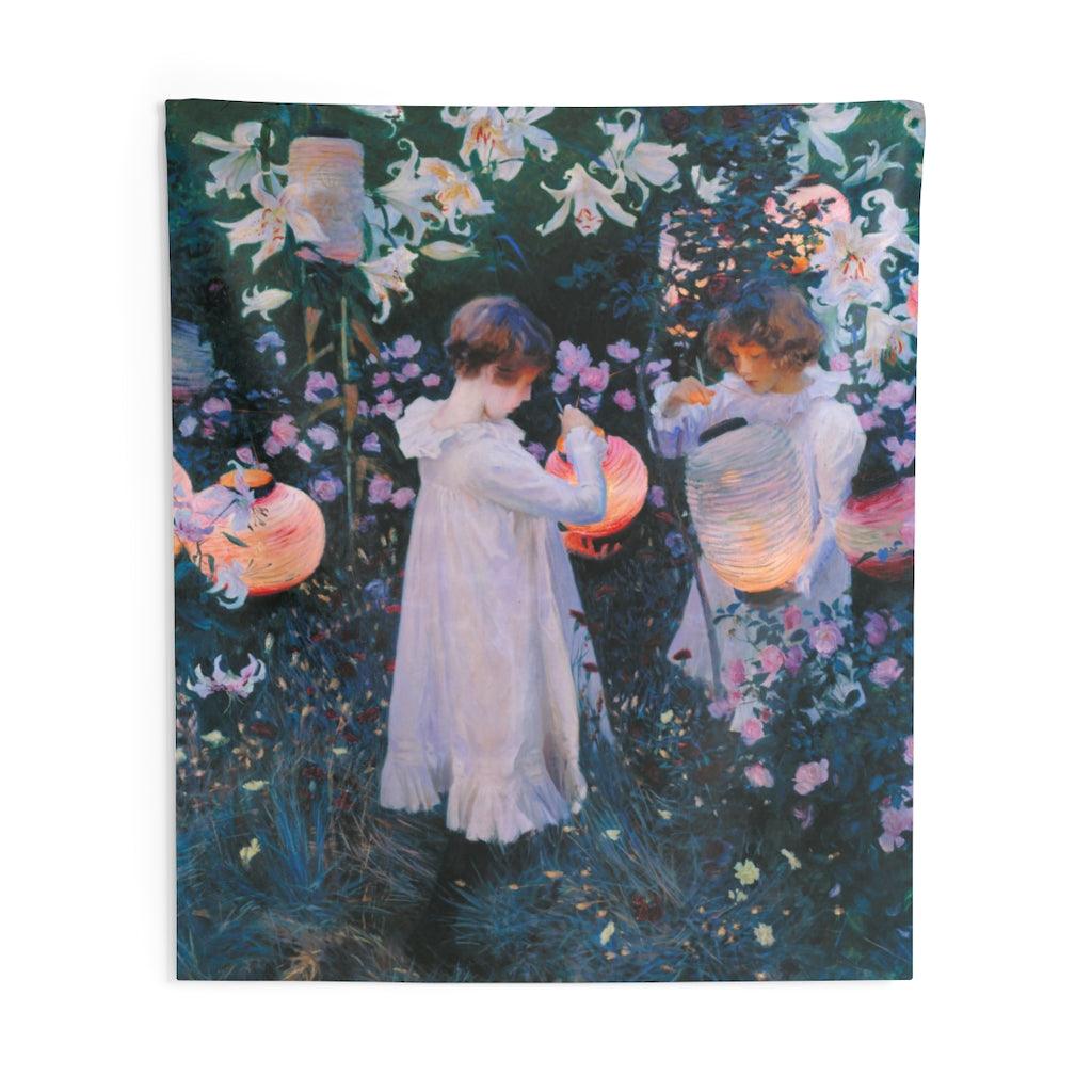 John Singer Sargent - Carnation Lily Rose Wall Tapestry - Art Unlimited