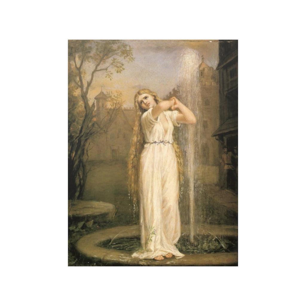 John William Waterhouse Undine Ondine Water Nymph Greek Nereids 1872 Print Poster - Art Unlimited