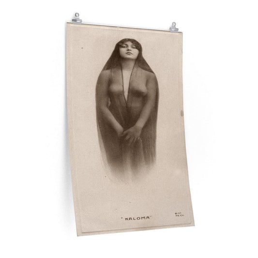 Kaloma - Portrait Of A Young Woman Draped In A Sheer Veil 1914 Print Poster - Art Unlimited