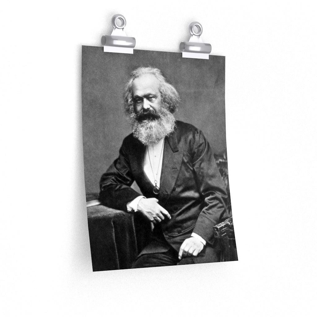 Karl Marx Portrait Print Poster - Art Unlimited
