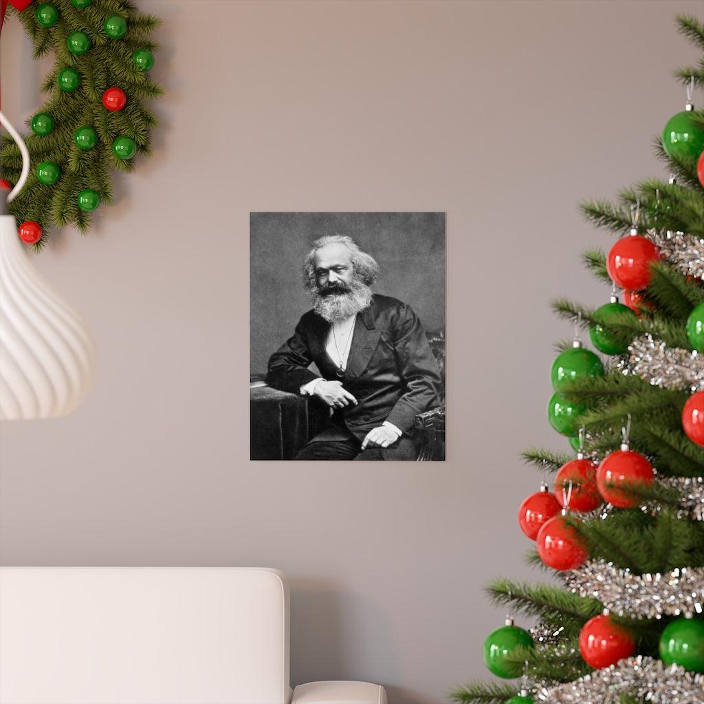 Karl Marx Portrait Print Poster - Art Unlimited