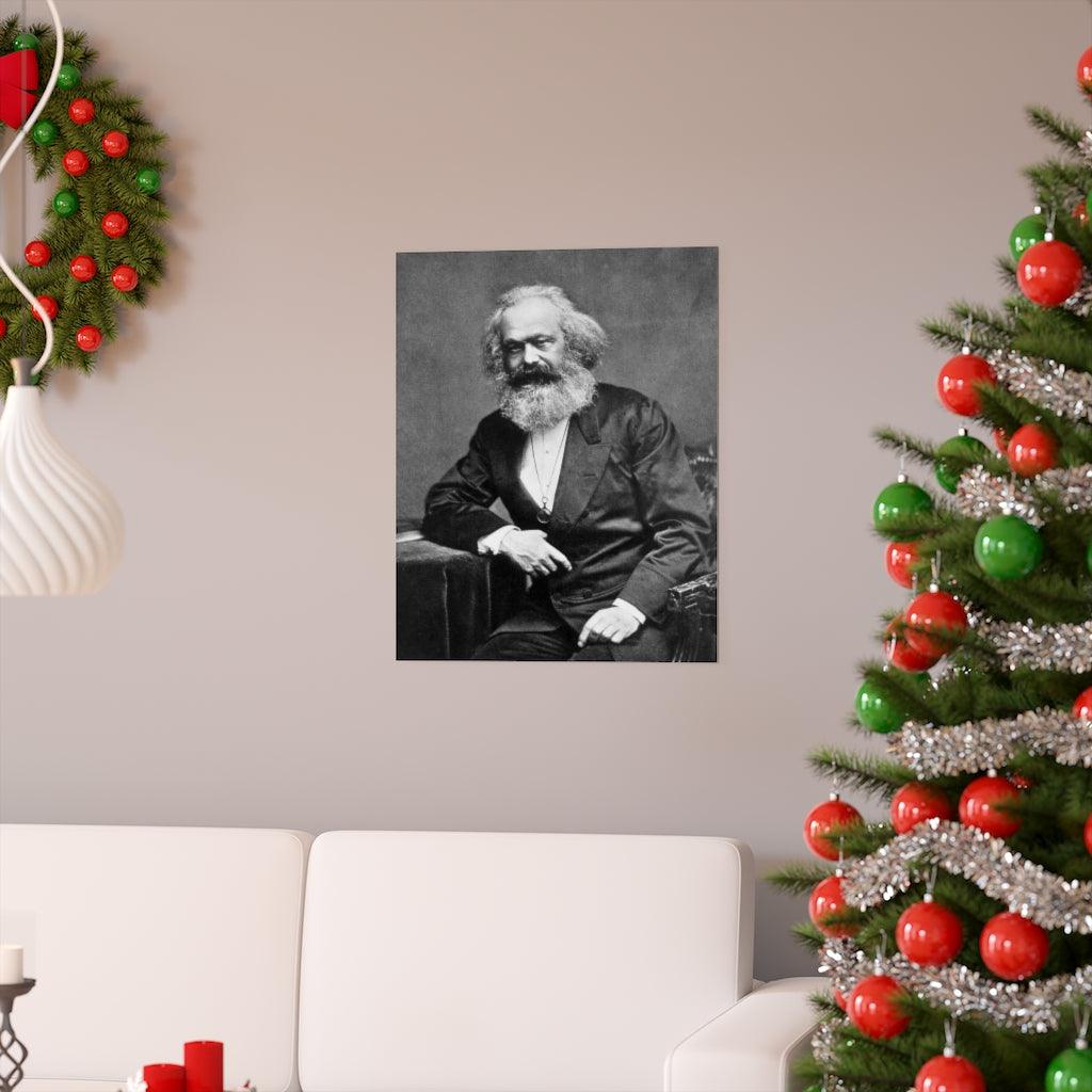 Karl Marx Portrait Print Poster - Art Unlimited