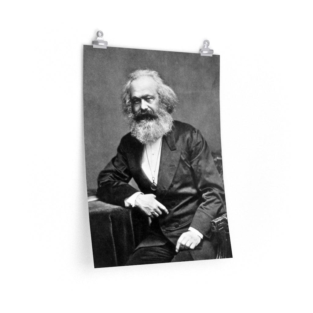 Karl Marx Portrait Print Poster - Art Unlimited