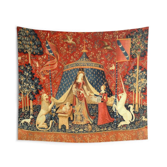 Lady And The Unicorn Wall Tapestry - Art Unlimited