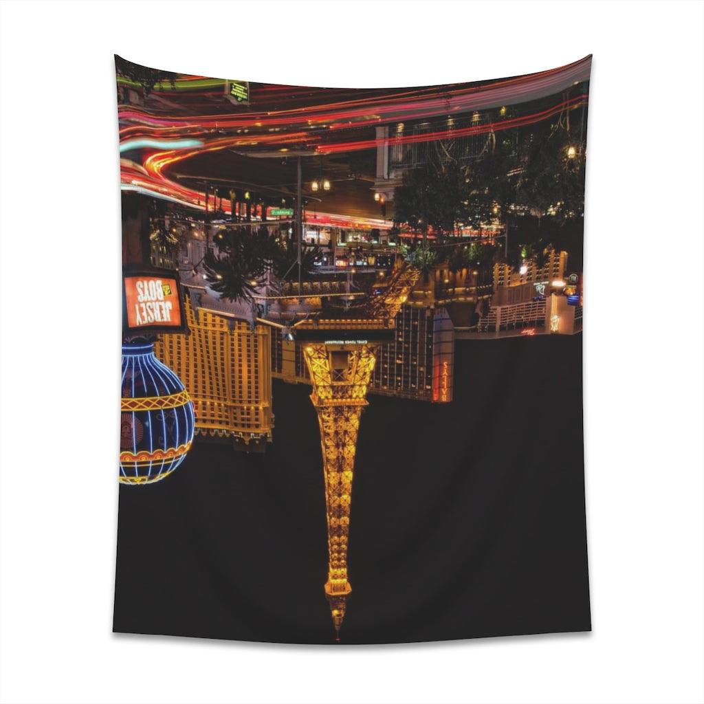 Las Vegas The Strip Night Skyline Wall Tapestry - Art Unlimited