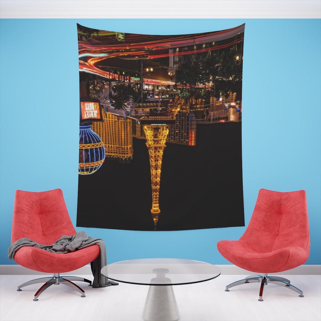 Las Vegas The Strip Night Skyline Wall Tapestry - Art Unlimited