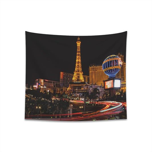 Las Vegas The Strip Night Skyline Wall Tapestry - Art Unlimited