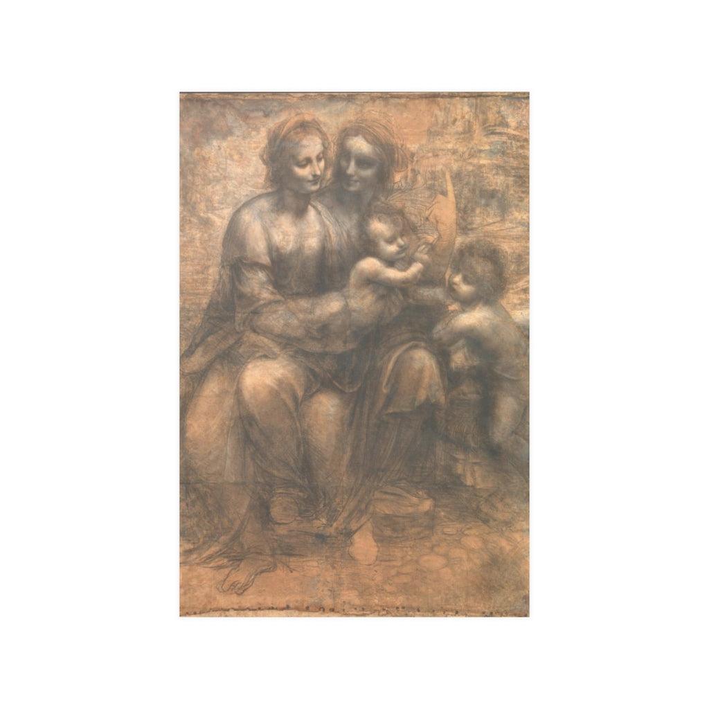 Leonardo Da Vinci - Virgin And Child With Saint Anne And John The Baptist Print Poster - Art Unlimited
