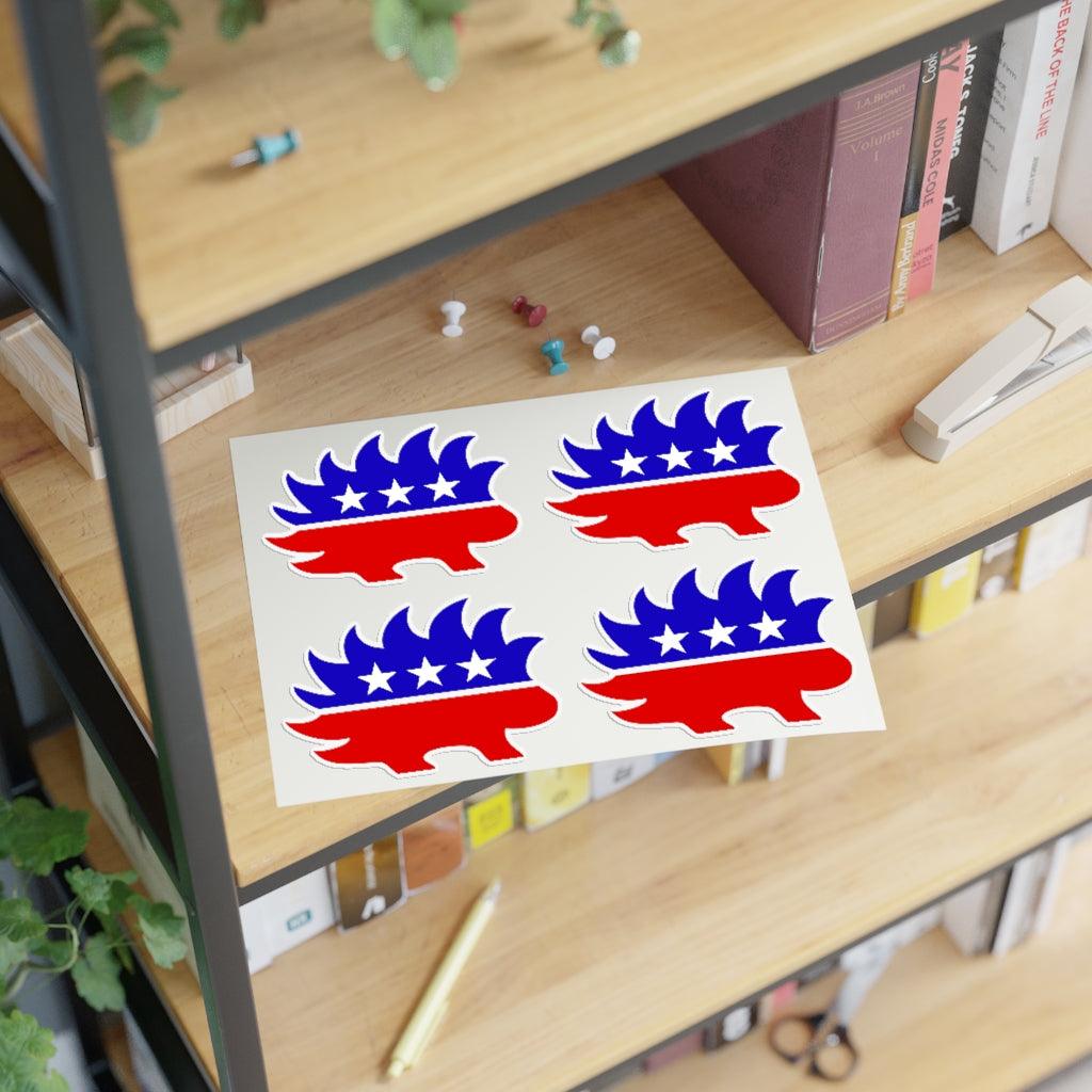 Libertarian Porcupine Sticker Sheet - Art Unlimited