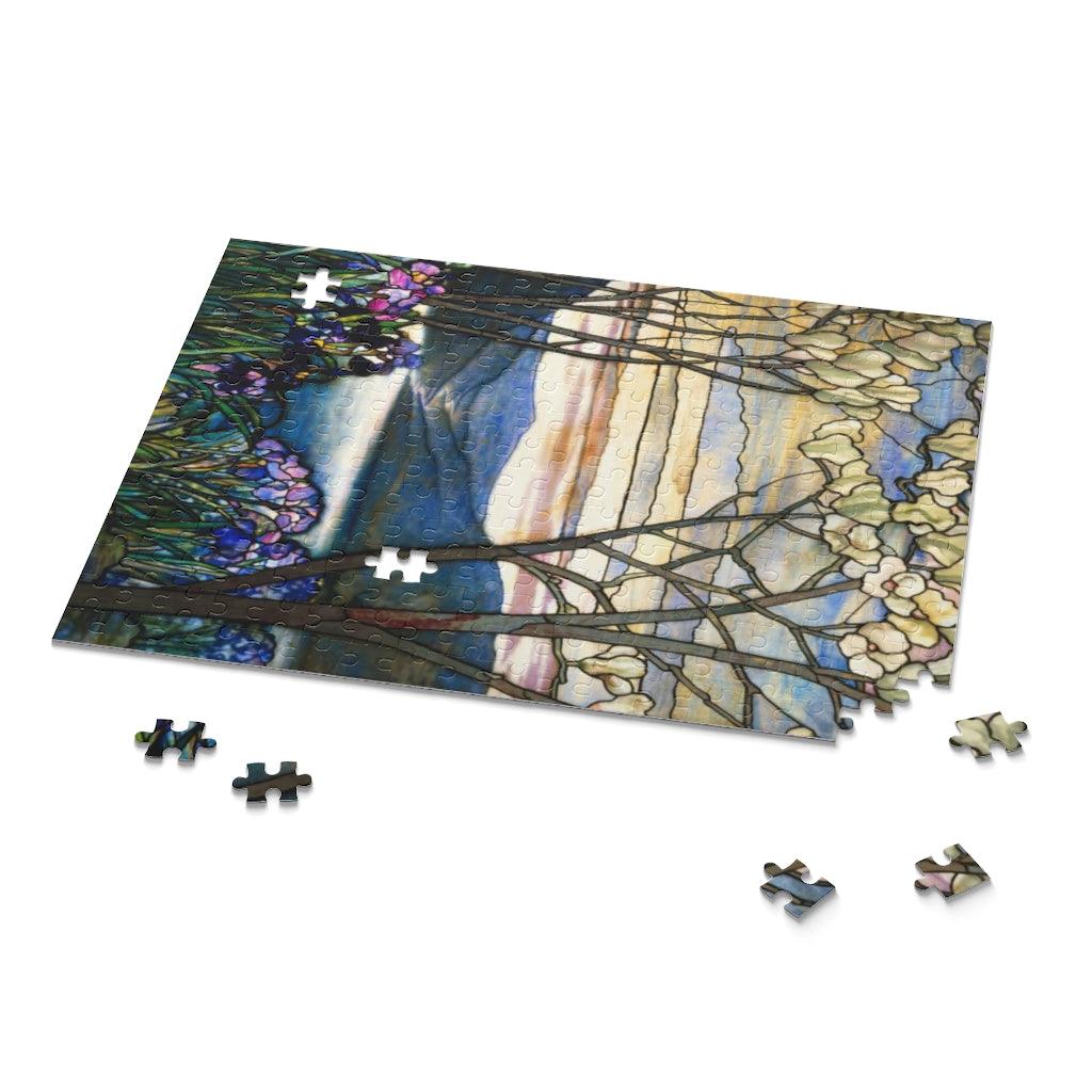 Louis Comfort Tiffany - Magnolias And Irises 1905 Puzzle - Art Unlimited