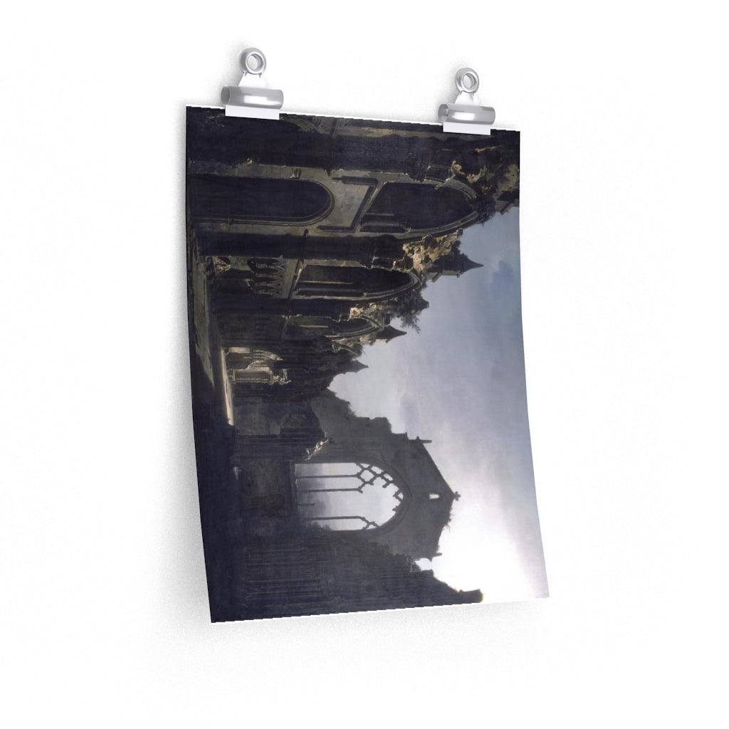 Louis Daguerre - Ruins Of Holyrood Chapel 1824 Print Poster - Art Unlimited