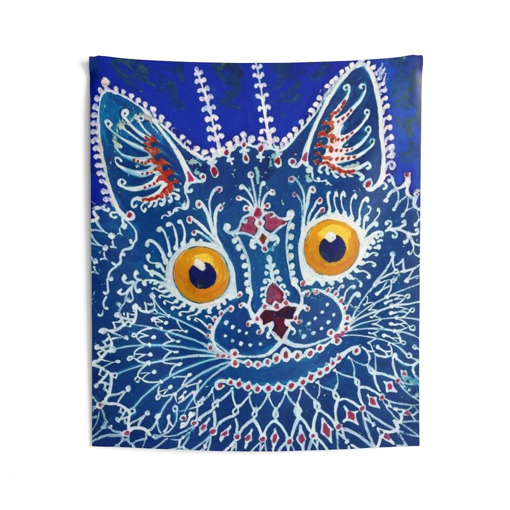 Louis Wain A Cat In The Gothic Style Wall Tapestry - Art Unlimited
