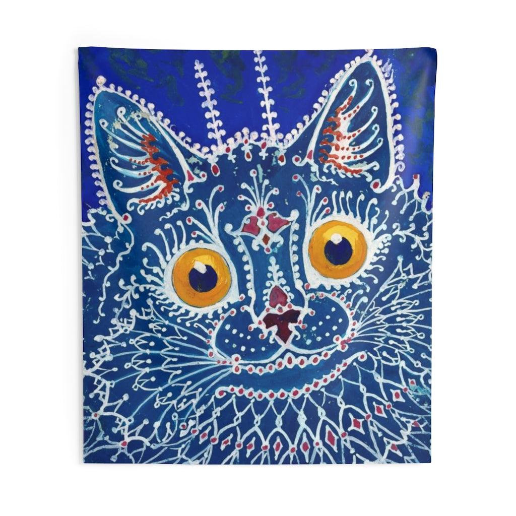Louis Wain A Cat In The Gothic Style Wall Tapestry - Art Unlimited