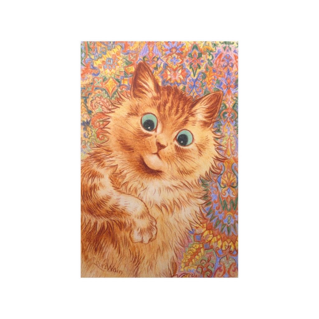 Louis Wain Ginger Cat Art Print Poster - Art Unlimited