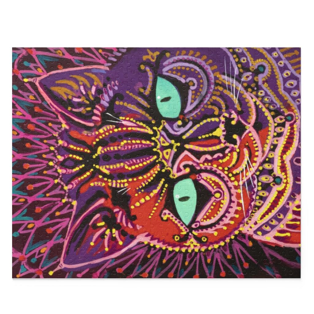 Louis Wain - Kaleidoscopic Psychedelic Cat Puzzle (120, 252, 500-Piece) - Art Unlimited