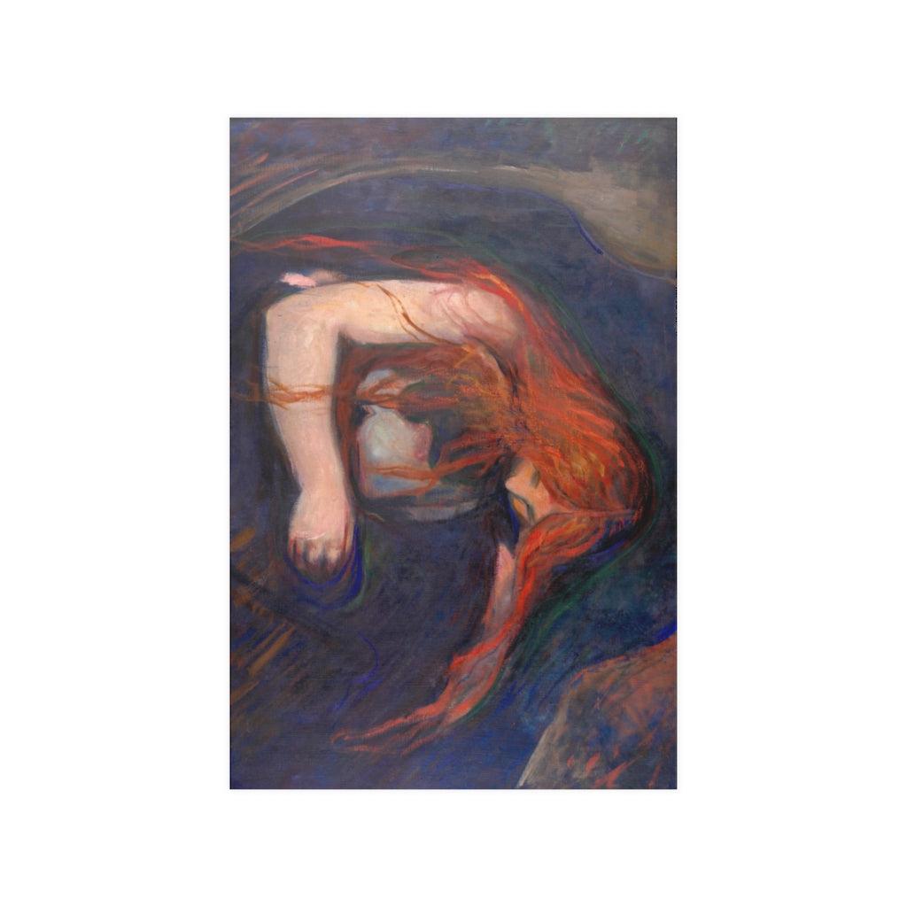 Love And Pain - Vampire By Edvard Munch Print Poster - Art Unlimited